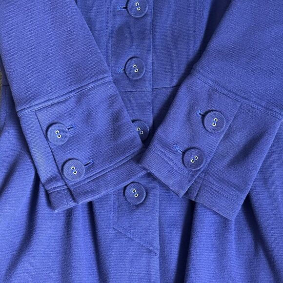 Forever 21 Women’s Big Button Purple Peacoat Size M Vtg Retro Coquette Babydoll - Picture 7 of 16